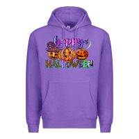 Purple happy halloween Premium Hoodie - CowGirlArtShop