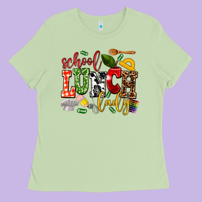 School Lunch Lady Ladies Tee Designed By Adodesignshop