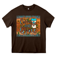 Chocolate Brown coffee and grace Heavy Core Tee - JahusDesignShop
