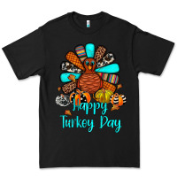 Black happy turkey day Premium Tee - JahusDesignShop