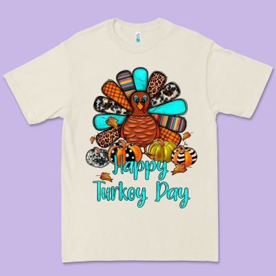 Happy Turkey Day Premium Tee Designed By Jahusdesignshop