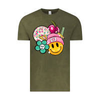 Vintage Olive smiley face and school elementary Vintage Tee - MaliasSmallBusiness