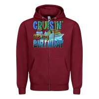 Burgundy cruisin' for my birthday Zipper Hoodie - texasbilliewilder