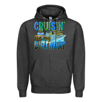 Charcoal Heather cruisin' for my birthday Zipper Hoodie - texasbilliewilder