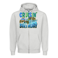 Dove Grey cruisin' for my birthday Zipper Hoodie - texasbilliewilder