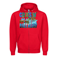 Red cruisin' for my birthday Zipper Hoodie - texasbilliewilder
