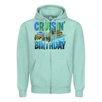 Seafoam cruisin' for my birthday Zipper Hoodie - texasbilliewilder