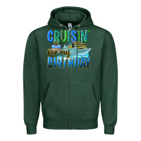 Sports Green cruisin' for my birthday Zipper Hoodie - texasbilliewilder
