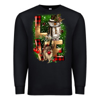 Black love snowman gnome Premium Sweatshirt - CowGirlArtShop