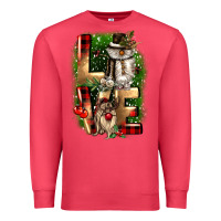 Cardinal love snowman gnome Premium Sweatshirt - CowGirlArtShop