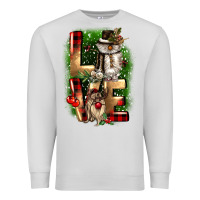 Dove Grey love snowman gnome Premium Sweatshirt - CowGirlArtShop