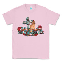 Bubblegum Pink she will not fail psalm christian cross pray Classic Tee - NancyCooperArtShop
