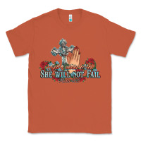 Copper she will not fail psalm christian cross pray Classic Tee - NancyCooperArtShop