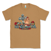 Toasted Coconut she will not fail psalm christian cross pray Classic Tee - NancyCooperArtShop