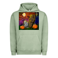 Pigment Oil Green headstone and coffin tumbler Urban Hoodie - BundleAndBundleShop