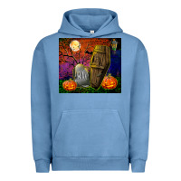 Pigment Pebble Blue headstone and coffin tumbler Urban Hoodie - BundleAndBundleShop