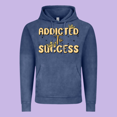 Addicted To Success Vintage Hoodie Designed By Maliassmallbusiness