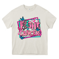 Cream fight cancer Heavy Core Tee - AdoDesignShop