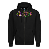 Black mardi gras principal Zipper Hoodie - texasbilliewilder