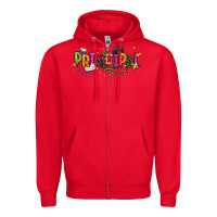 Red mardi gras principal Zipper Hoodie - texasbilliewilder