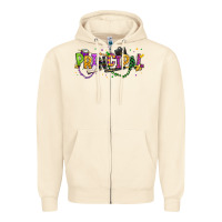 Mardi Gras Principal Zipper Hoodie | Teevron
