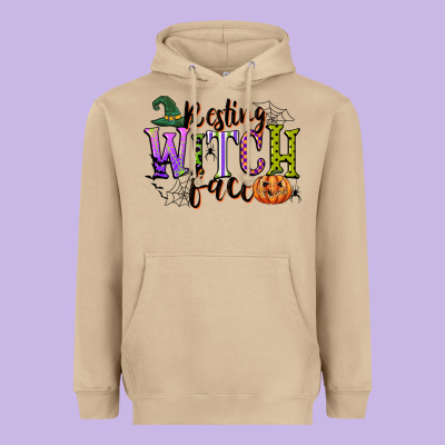 Resting Witch Face Heavyweight Hoodie Designed By Cowgirlartshop