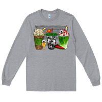 Heather Grey soccer coffee cups bbs Long Sleeve Tee - BundleAndBundleShop