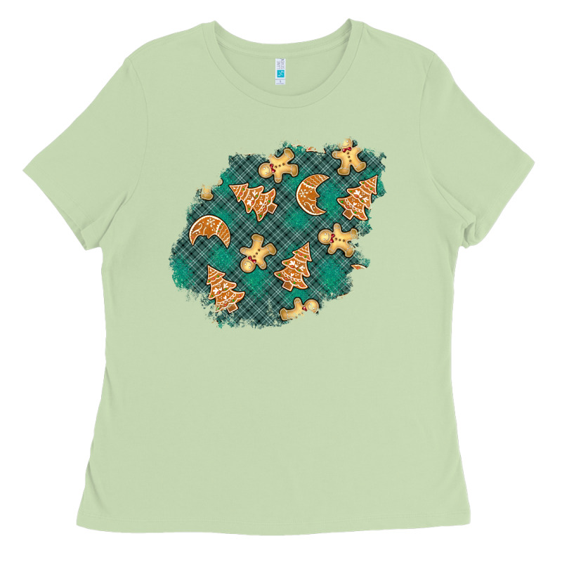 Christmas Gingerbread Cookies Patch Ladies Tee by BundleAndBundleShop | Teevron