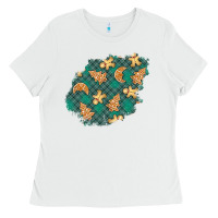 White christmas gingerbread cookies patch Ladies Tee - BundleAndBundleShop