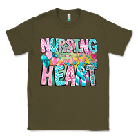 Army Green Nursing is a work of heart Classic Tee - CowhideDigitalArt