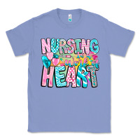 Colony Blue Nursing is a work of heart Classic Tee - CowhideDigitalArt