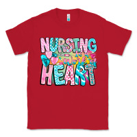 Red Nursing is a work of heart Classic Tee - CowhideDigitalArt