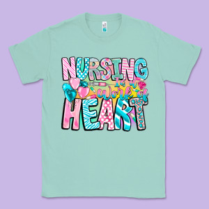 Nursing Is A Work Of Heart Classic Tee Designed By Cowhidedigitalart