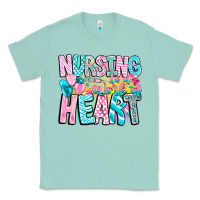 Seafoam Nursing is a work of heart Classic Tee - CowhideDigitalArt