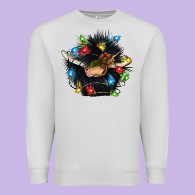 Christmas Black Angus Gnome Premium Sweatshirt Designed By Cowgirlartshop