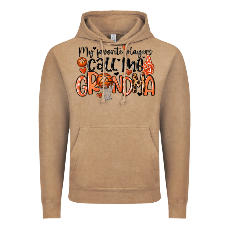 My Favorite Players Call Me Grandma Vintage Hoodie by MaliasSmallBusiness | Teevron