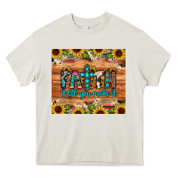 Cream faith it till you make it Heavy Core Tee - JahusDesignShop