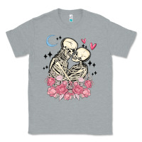 Heather Grey the lovers skeletons Classic Tee - MaliasSmallBusiness