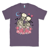 Lavender the lovers skeletons Classic Tee - MaliasSmallBusiness