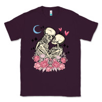 Plum the lovers skeletons Classic Tee - MaliasSmallBusiness
