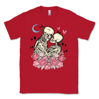 Red the lovers skeletons Classic Tee - MaliasSmallBusiness