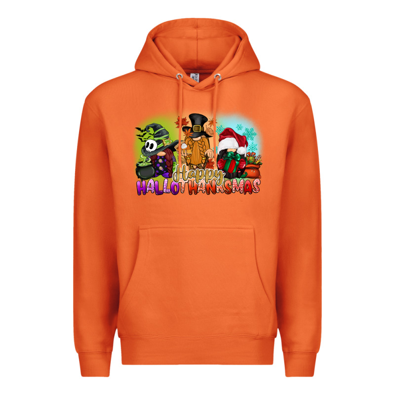 Happy Hallothanksmas Gnomes Premium Hoodie by CowGirlArtShop | Teevron