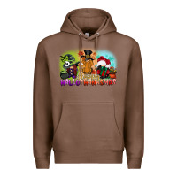 Chestnut happy hallothanksmas gnomes Premium Hoodie - CowGirlArtShop