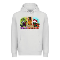 Dove Grey happy hallothanksmas gnomes Premium Hoodie - CowGirlArtShop