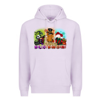 Lilac happy hallothanksmas gnomes Premium Hoodie - CowGirlArtShop