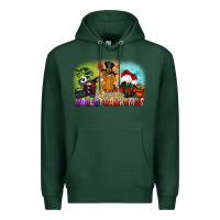 Sports Green happy hallothanksmas gnomes Premium Hoodie - CowGirlArtShop