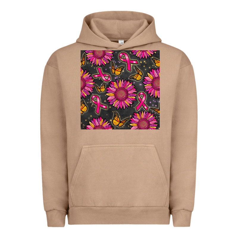 Breast Cancer Sunflower Seamless Pattern Urban Hoodie by BundleAndBundleShop | Teevron