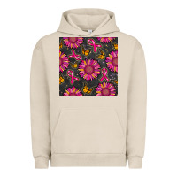 Pigment French Oak breast cancer sunflower seamless pattern Urban Hoodie - BundleAndBundleShop