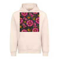 Sandshell breast cancer sunflower seamless pattern Urban Hoodie - BundleAndBundleShop