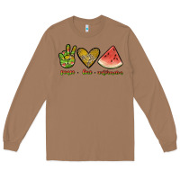 Toasted Coconut peace love watermelon Long Sleeve Tee - JahusDesignShop